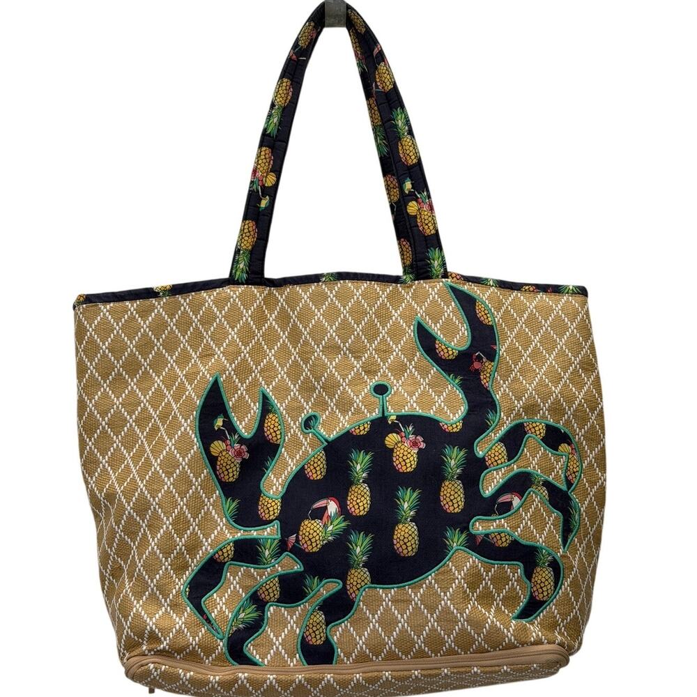 Vera Bradley Seashore Beach Tote Toucan Party Crab Retired Bag 2020 Large